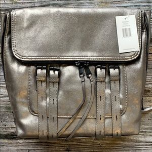 Steve Madden pewter backpack OR crossbody NWTAGS